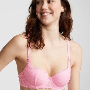 Victoria's Secret Wink pink bubble balconette bra 34d new